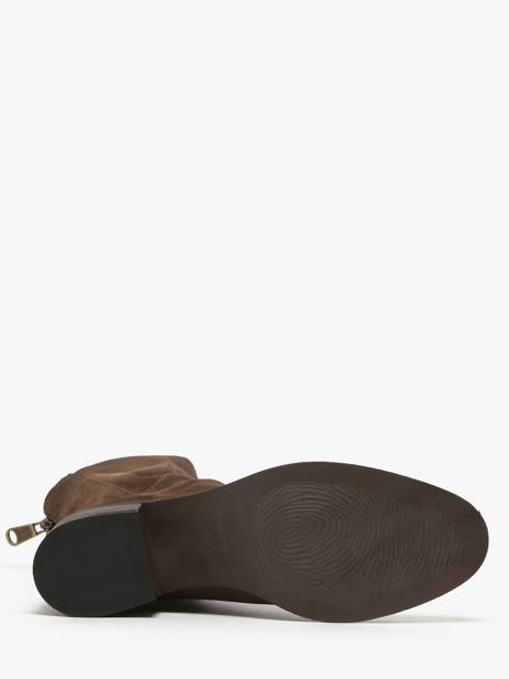 Enkellaarsjes Met Hak Uit Leder Metisse Bruin women TC2177 ander zicht 4